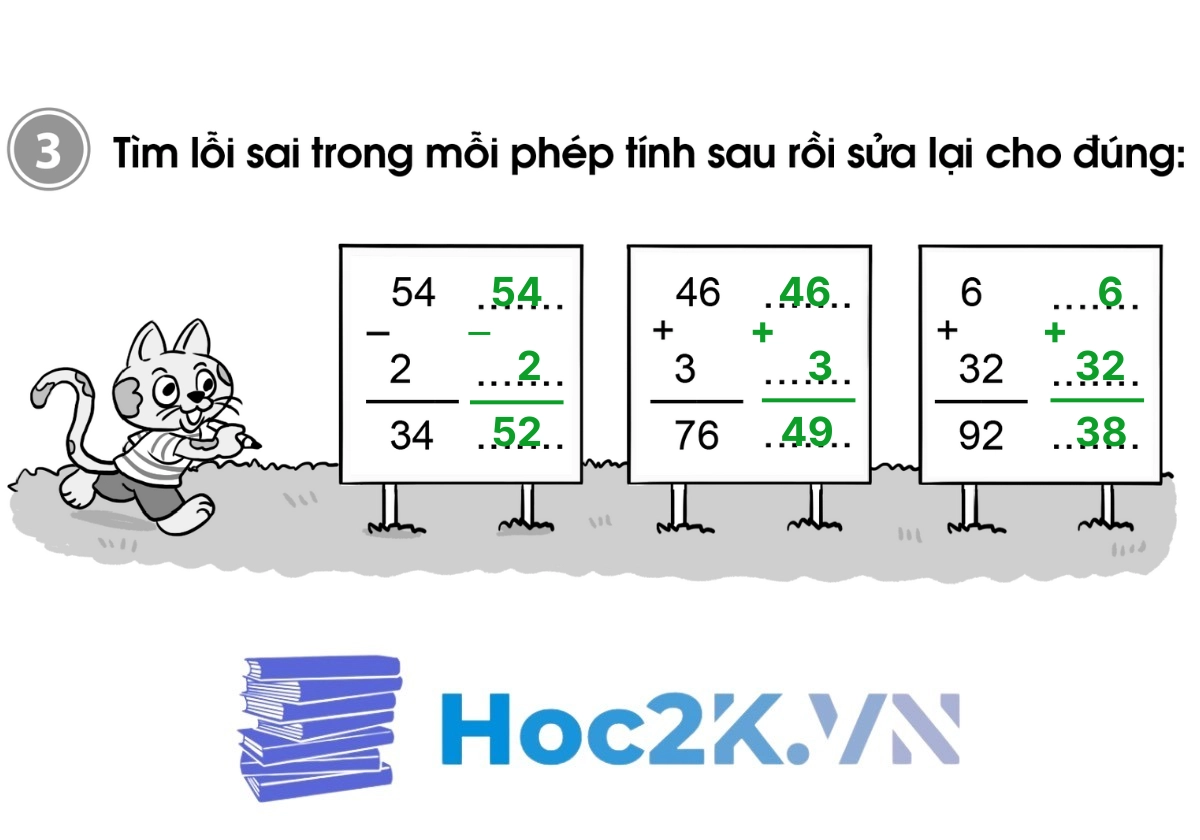 Bài 74: Ôn tập phép cộng, phép trừ trong phạm vi 100 - Hình 6