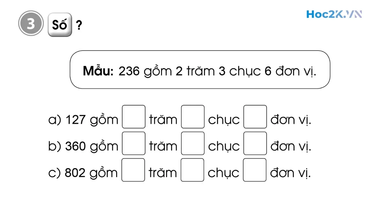 Bài 75: Các số có ba chữ số (tiếp theo) - Hình 5 Bài 75: Các số có ba chữ số (tiếp theo) - Hình 5