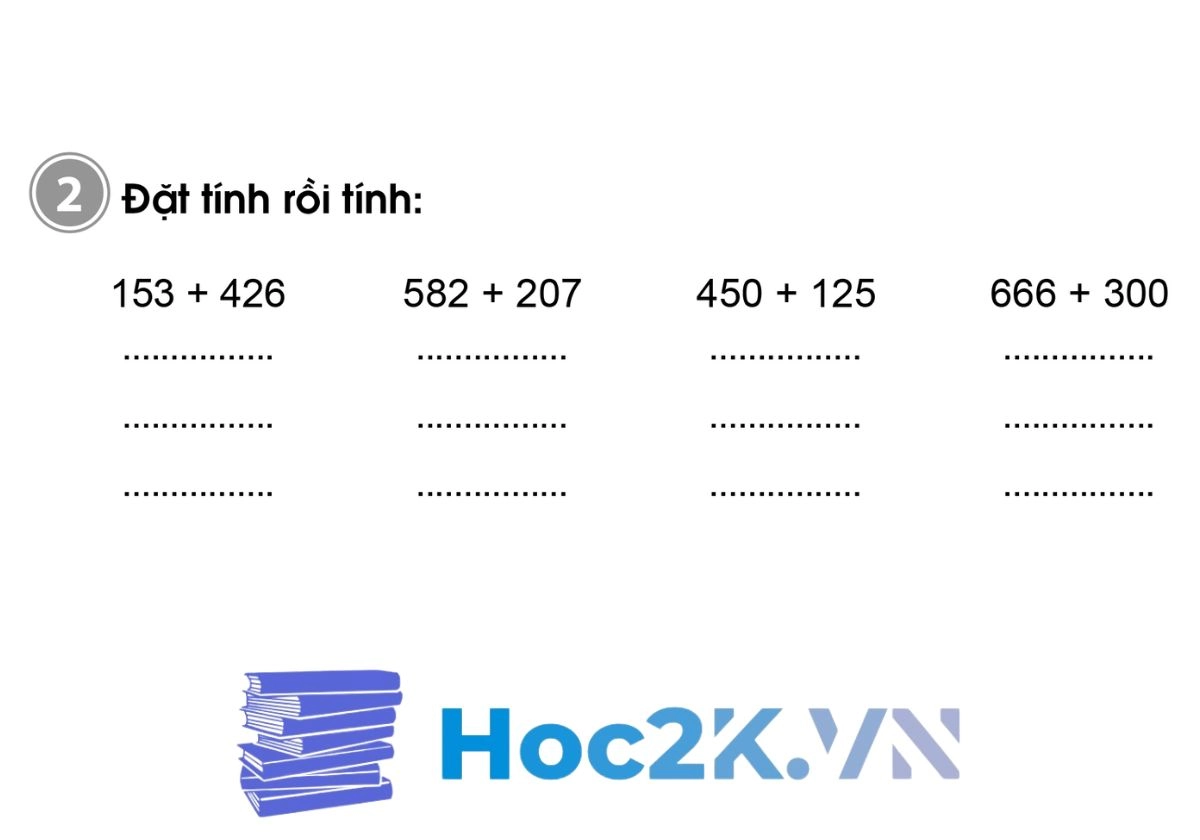 Bài 79: Phép cộng (không nhớ) trong phạm vi 1000 - Hình 3 Bài 79: Phép cộng (không nhớ) trong phạm vi 1000 - Hình 3