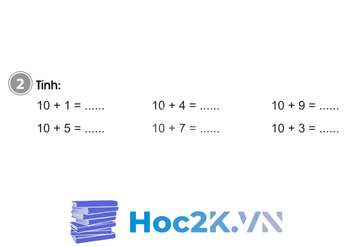 Bài 8: Luyện tập phép cộng (không nhớ) trong phạm vi 20 - Hình 3