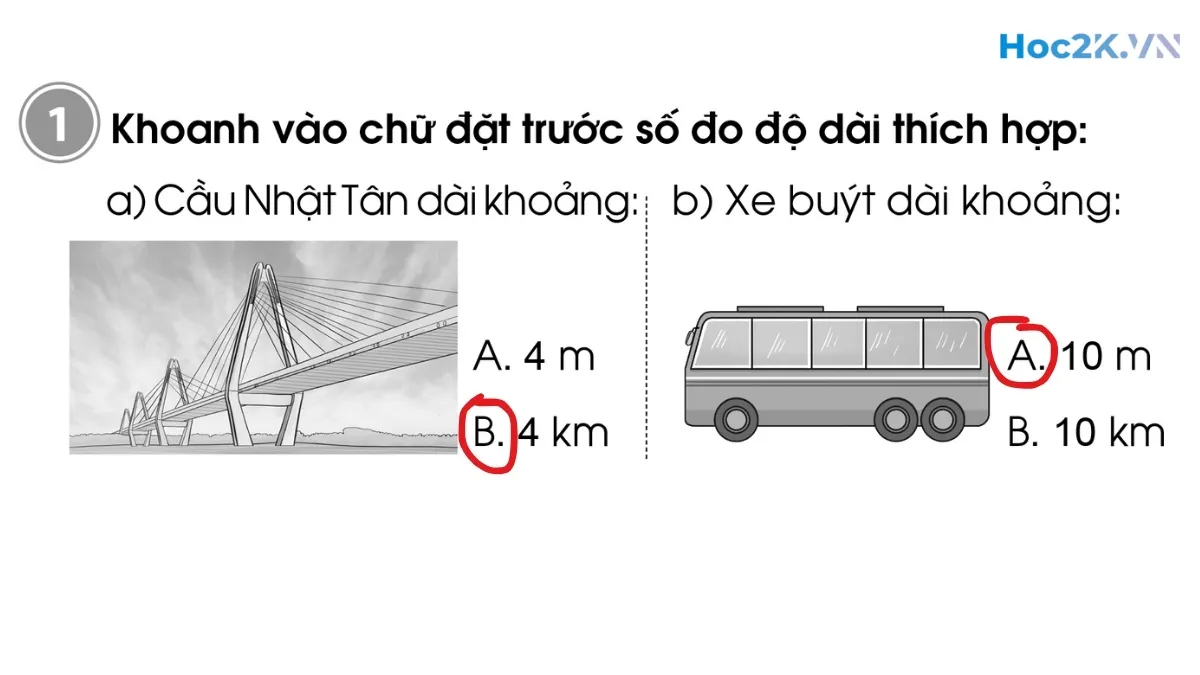 Bài 83: Ki-lô-mét - Hình 2 Bài 83: Ki-lô-mét - Hình 2