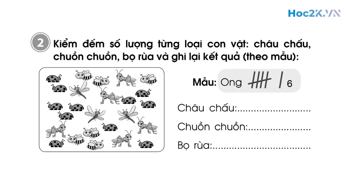 Bài 90: Thu thập - Kiểm đếm - Hình 3 Bài 90: Thu thập - Kiểm đếm - Hình 3