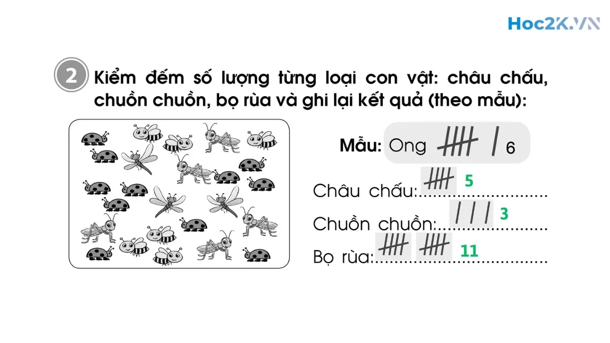 Bài 90: Thu thập - Kiểm đếm - Hình 4 Bài 90: Thu thập - Kiểm đếm - Hình 4