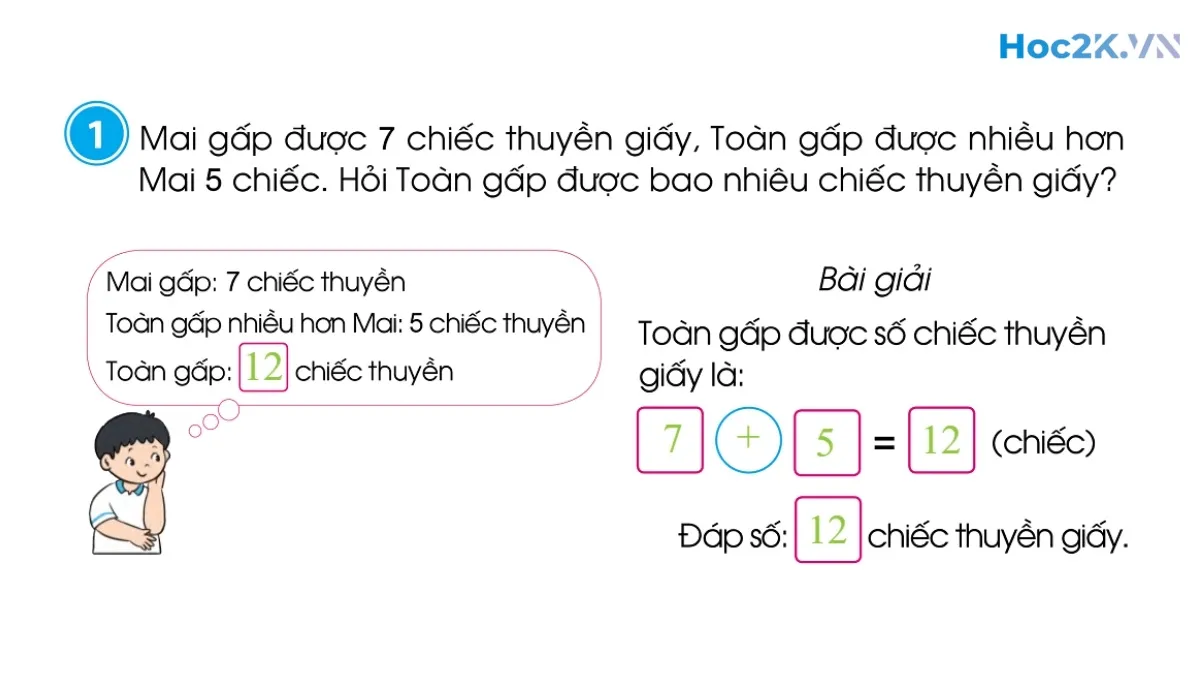 Bài toán liên quan đến phép cộng, phép trừ (tiếp theo) - Hình 2 Bài toán liên quan đến phép cộng, phép trừ (tiếp theo) - Hình 2