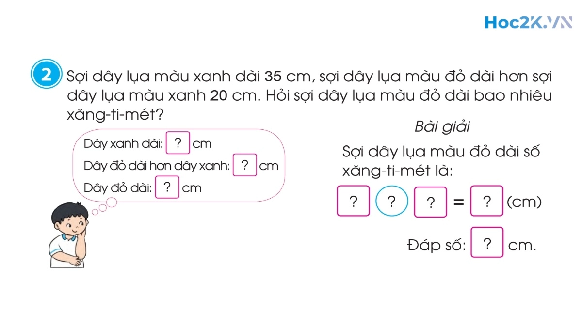 Bài toán liên quan đến phép cộng, phép trừ (tiếp theo) - Hình 3 Bài toán liên quan đến phép cộng, phép trừ (tiếp theo) - Hình 3