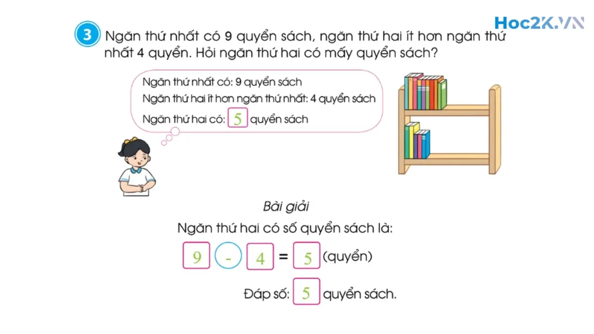 Bài toán liên quan đến phép cộng, phép trừ (tiếp theo) - Hình 6 Bài toán liên quan đến phép cộng, phép trừ (tiếp theo) - Hình 6