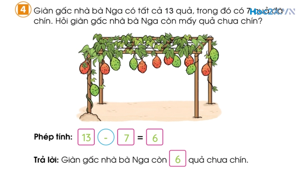 Bảng trừ (có nhớ) trong phạm vi 20 - Hình 8 Bảng trừ (có nhớ) trong phạm vi 20 - Hình 8