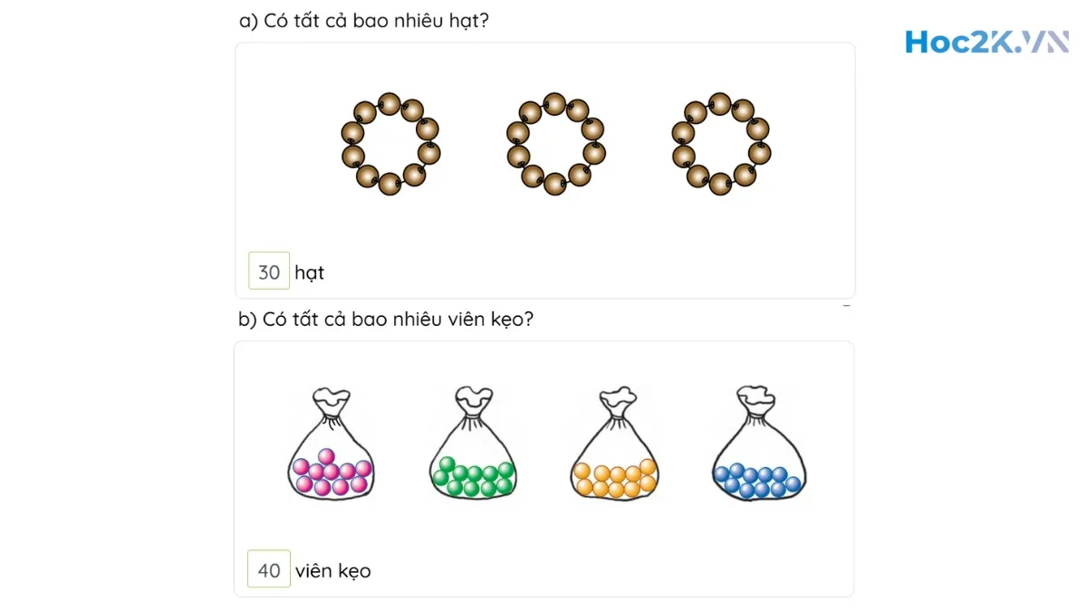 Các số 10, 20, 30, 40, 50, 60, 70, 80, 90 - Hình 2 Các số 10, 20, 30, 40, 50, 60, 70, 80, 90 - Hình 2
