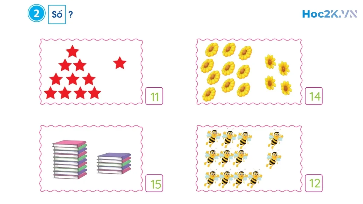 Các số 11, 12, 13, 14, 15, 16 - Hình 4 Các số 11, 12, 13, 14, 15, 16 - Hình 4