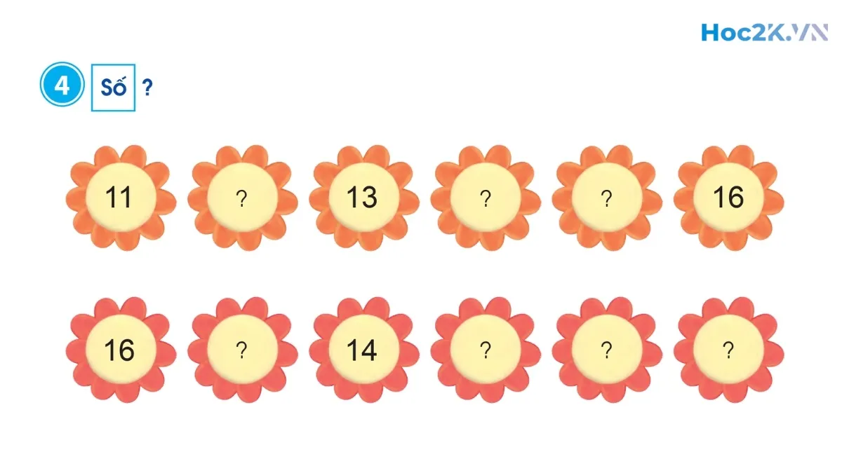 Các số 11, 12, 13, 14, 15, 16 - Hình 7 Các số 11, 12, 13, 14, 15, 16 - Hình 7