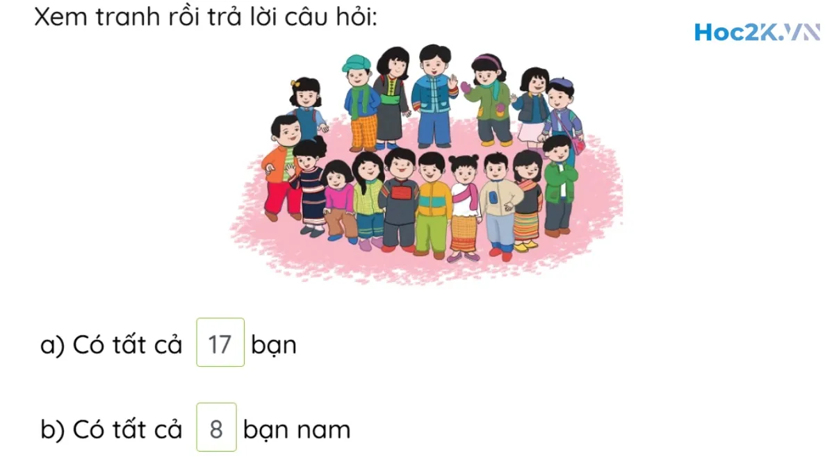 Các số 17, 18, 19, 20 - Hình 10 Các số 17, 18, 19, 20 - Hình 10