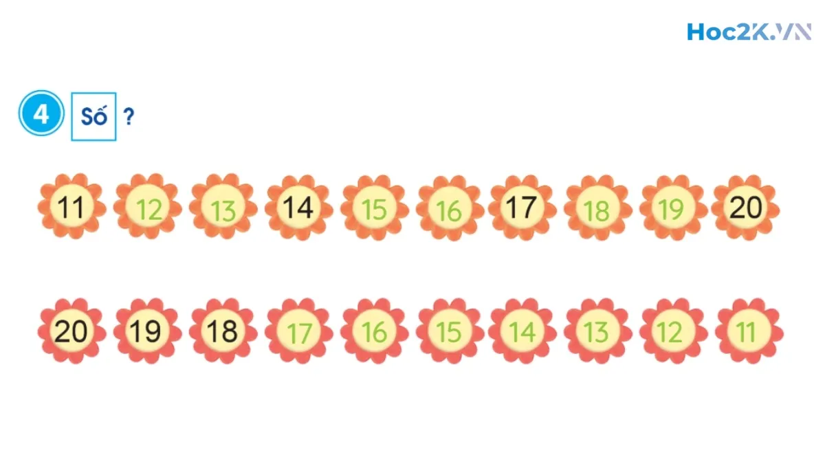 Các số 17, 18, 19, 20 - Hình 8 Các số 17, 18, 19, 20 - Hình 8