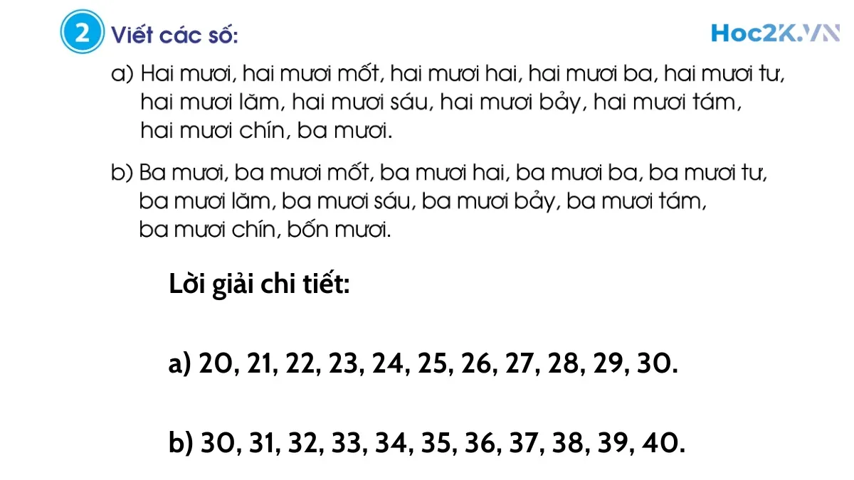 Các số có hai chữ số (từ 21 đến 40) - Hình 4 Các số có hai chữ số (từ 21 đến 40) - Hình 4