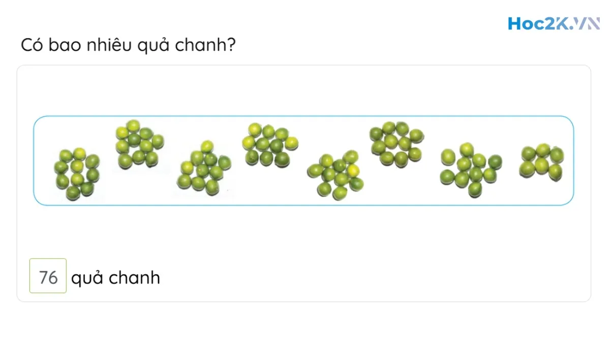 Các số có hai chữ số (từ 71 đến 99) - Hình 6 Các số có hai chữ số (từ 71 đến 99) - Hình 6