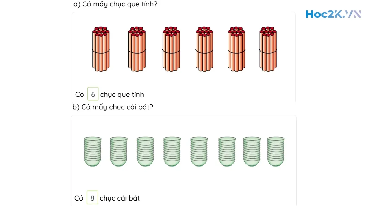 Chục và đơn vị trang - Hình 2 Chục và đơn vị trang - Hình 2