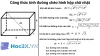 Công thức tính đường chéo hình hộp chữ nhật