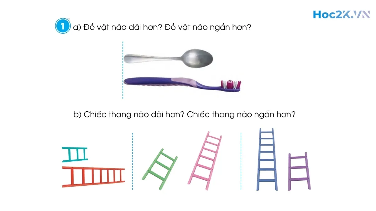Dài hơn - Ngắn hơn - Hình 1 Dài hơn - Ngắn hơn - Hình 1