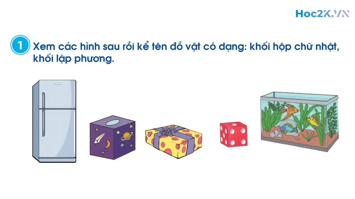 Khối hộp chữ nhật, khối lập phương - Hình 1