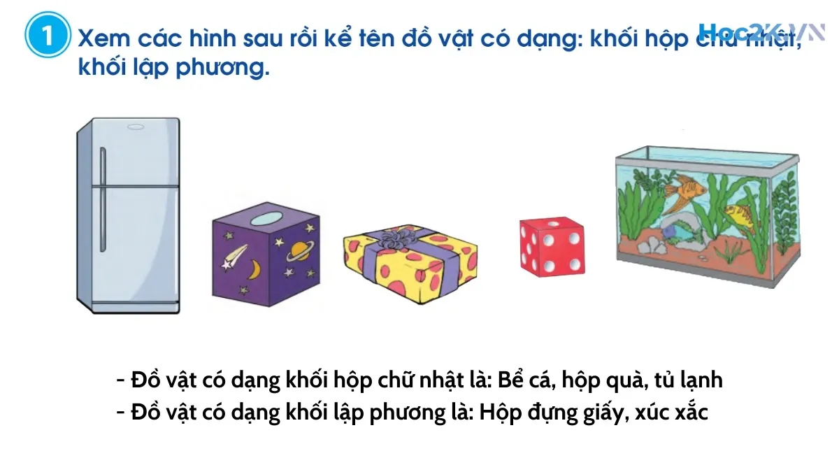 Khối hộp chữ nhật, khối lập phương - Hình 2