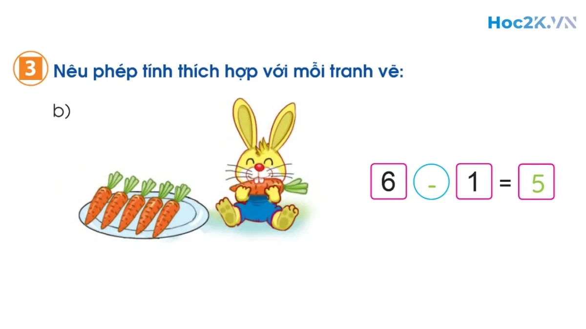 Làm quen với Phép trừ - Dấu trừ - Hình 10