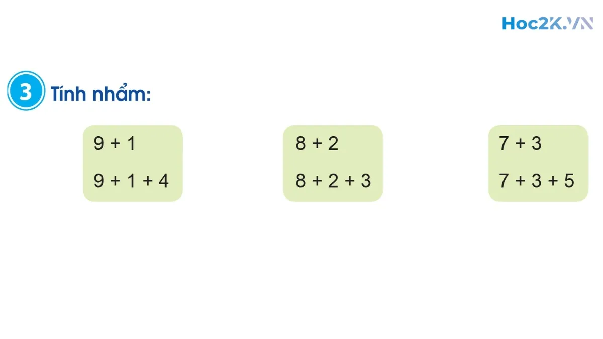 Luyện tập phép cộng (không nhớ) trong phạm vi 20 - Hình 5 Luyện tập phép cộng (không nhớ) trong phạm vi 20 - Hình 5