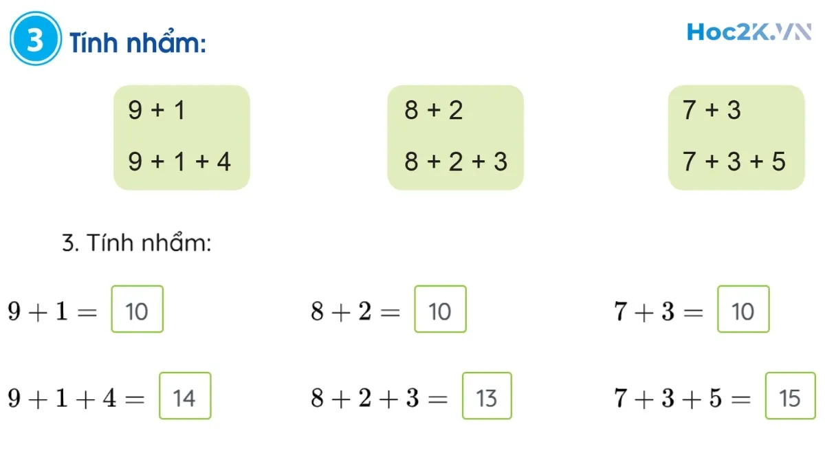 Luyện tập phép cộng (không nhớ) trong phạm vi 20 - Hình 6 Luyện tập phép cộng (không nhớ) trong phạm vi 20 - Hình 6
