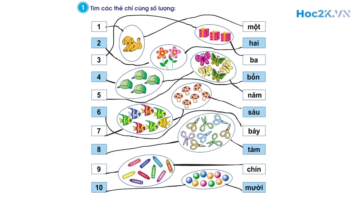 Ôn tập các số trong phạm vi 10 - Hình 2 Ôn tập các số trong phạm vi 10 - Hình 2