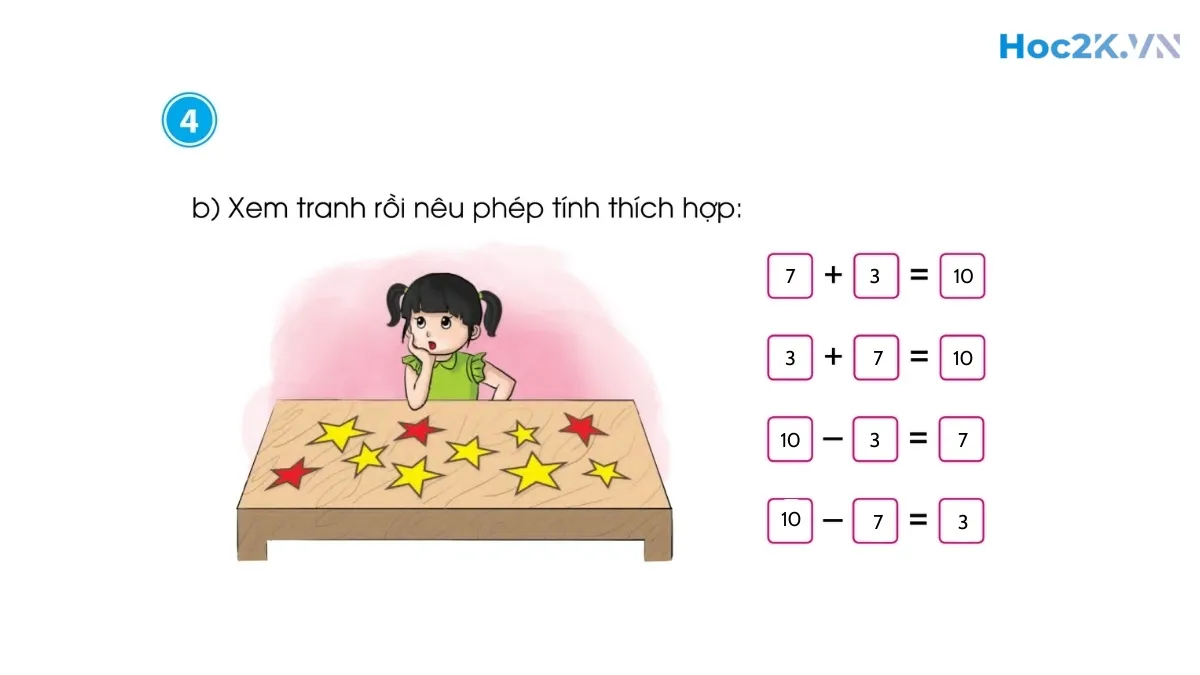 Ôn tập phép cộng, phép trừ trong phạm vi 10 - Hình 10 Ôn tập phép cộng, phép trừ trong phạm vi 10 - Hình 10