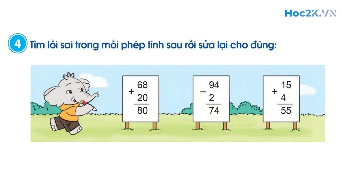 Ôn tập về phép cộng, phép trừ (không nhớ) trong phạm vi 100 - Hình 7 Ôn tập về phép cộng, phép trừ (không nhớ) trong phạm vi 100 - Hình 7