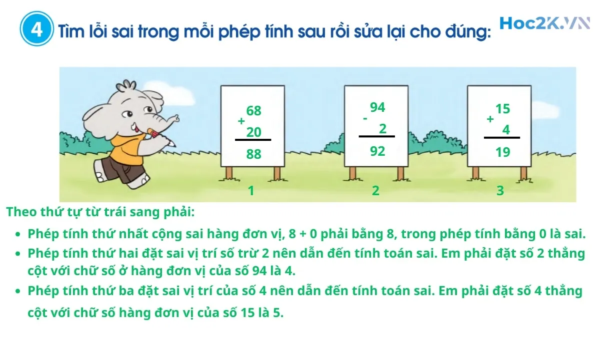 Ôn tập về phép cộng, phép trừ (không nhớ) trong phạm vi 100 - Hình 8 Ôn tập về phép cộng, phép trừ (không nhớ) trong phạm vi 100 - Hình 8