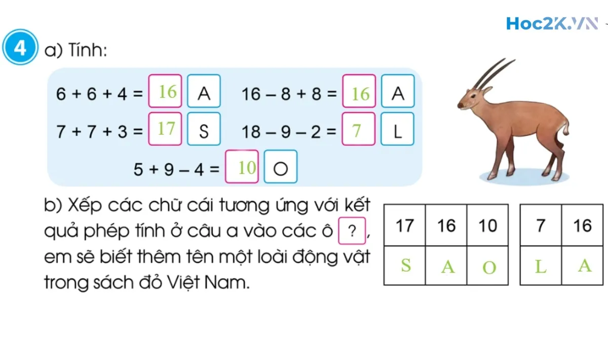 Ôn tập về phép cộng, phép trừ trong phạm vi 20 - Hình 8