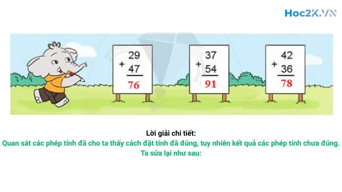 Phép cộng (có nhớ) trong phạm vi 100 - Hình 6