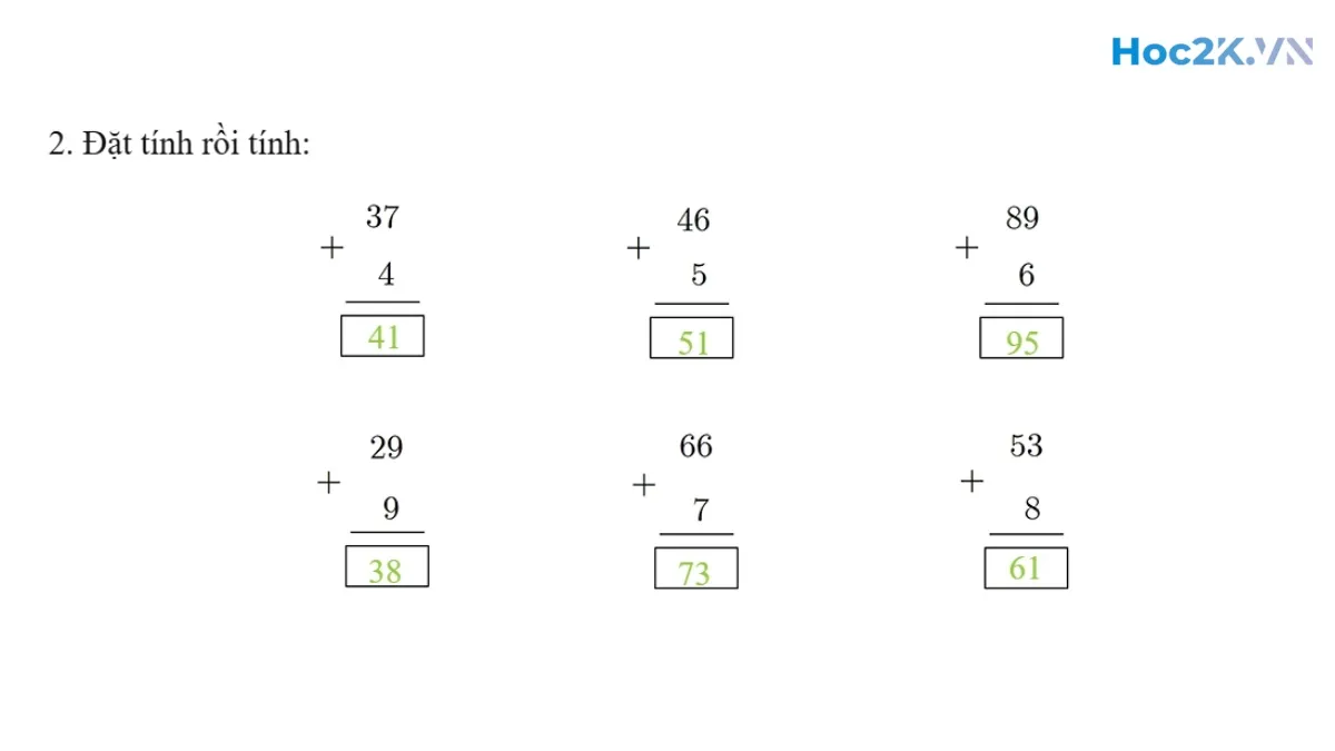 Phép cộng (có nhớ) trong phạm vi 100 (tiếp theo) - Hình 4