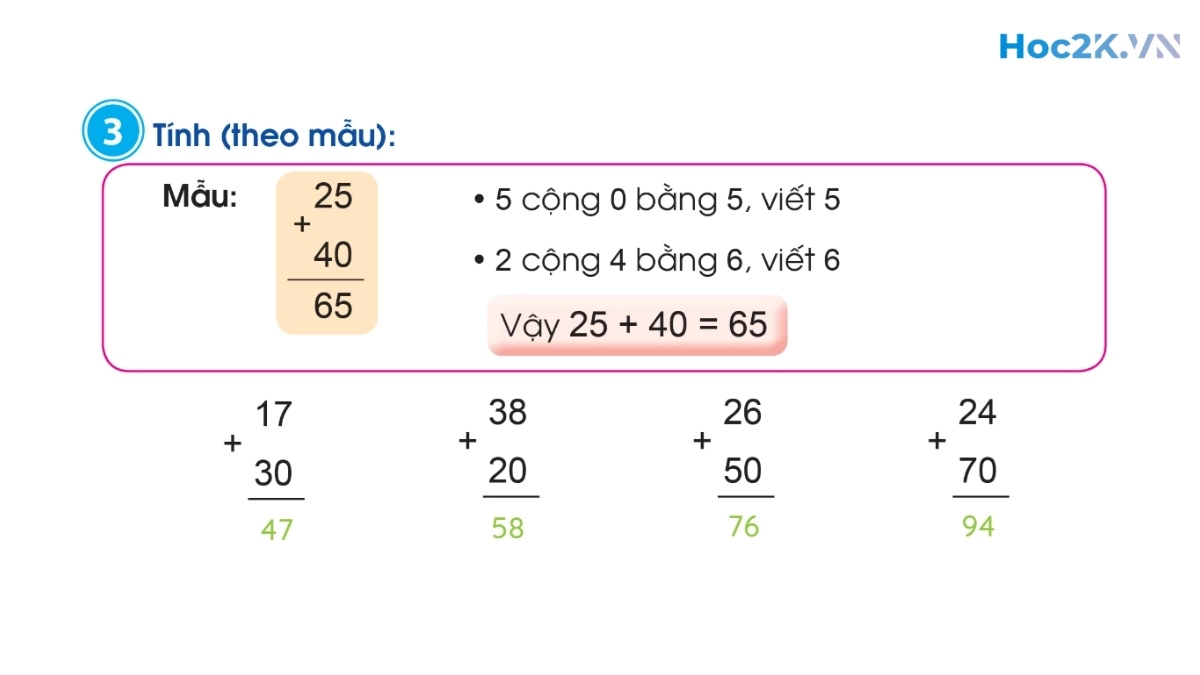 Phép cộng dạng 25 +4,25 + 40 - Hình 6 Phép cộng dạng 25 +4,25 + 40 - Hình 6
