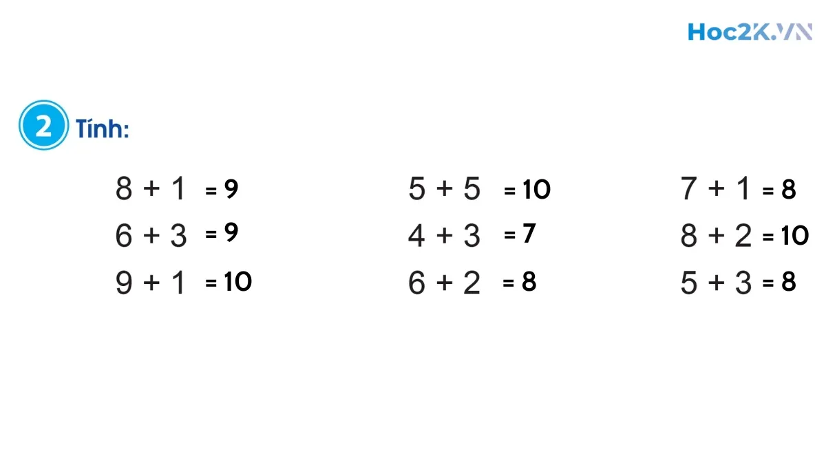 Phép cộng trong phạm vi 10 - Hình 4