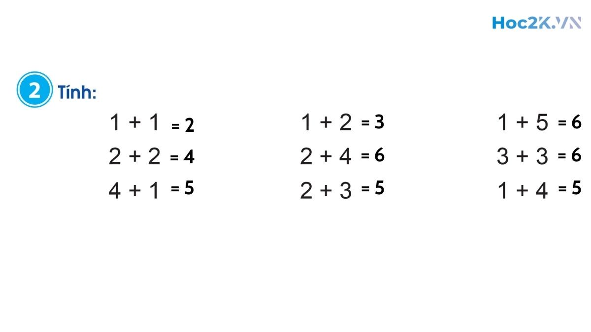 Phép cộng trong phạm vi 6 - Hình 4