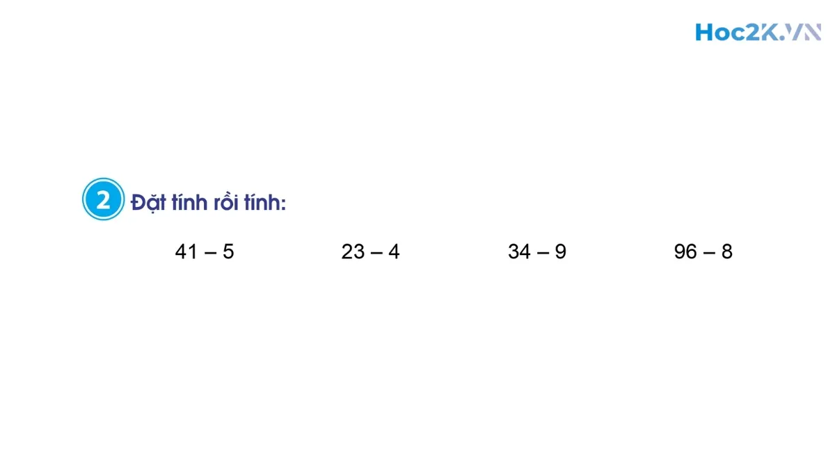 Phép trừ (có nhớ) trong phạm vi 100 (tiếp theo) - Hình 3