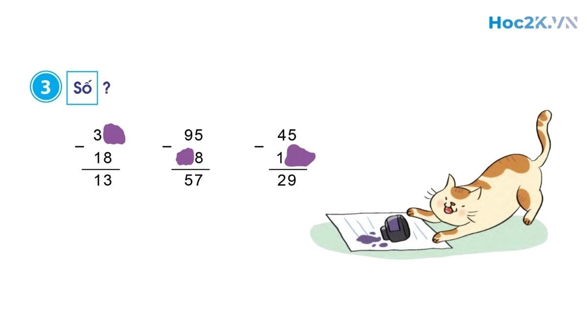 Phép trừ (có nhớ) trong phạm vi 100 - Hình 5 Phép trừ (có nhớ) trong phạm vi 100 - Hình 5