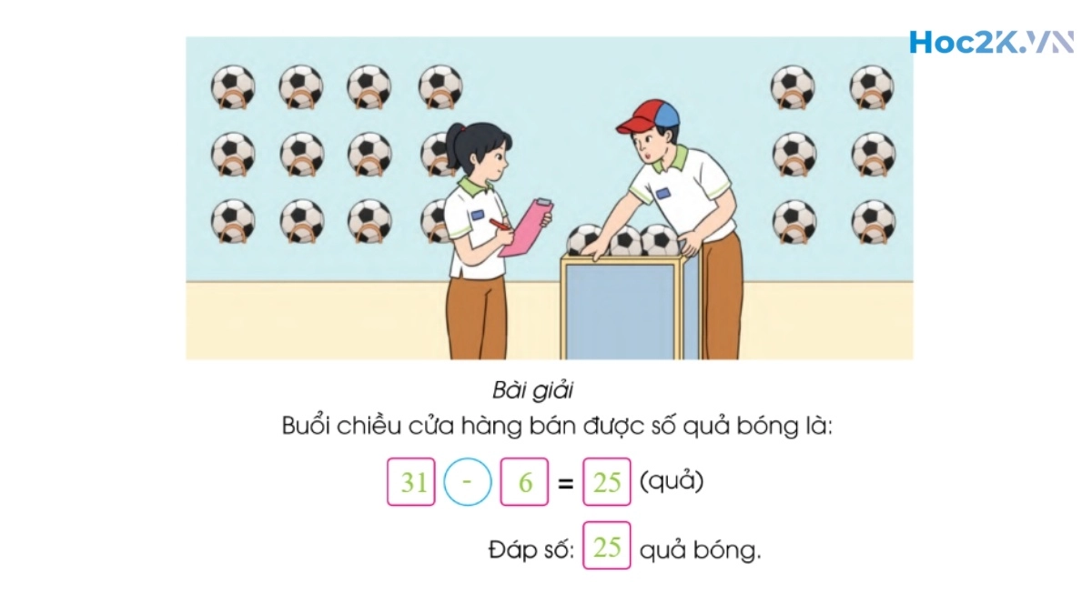 Phép trừ (có nhớ) trong phạm vi 100 (tiếp theo) - Hình 8