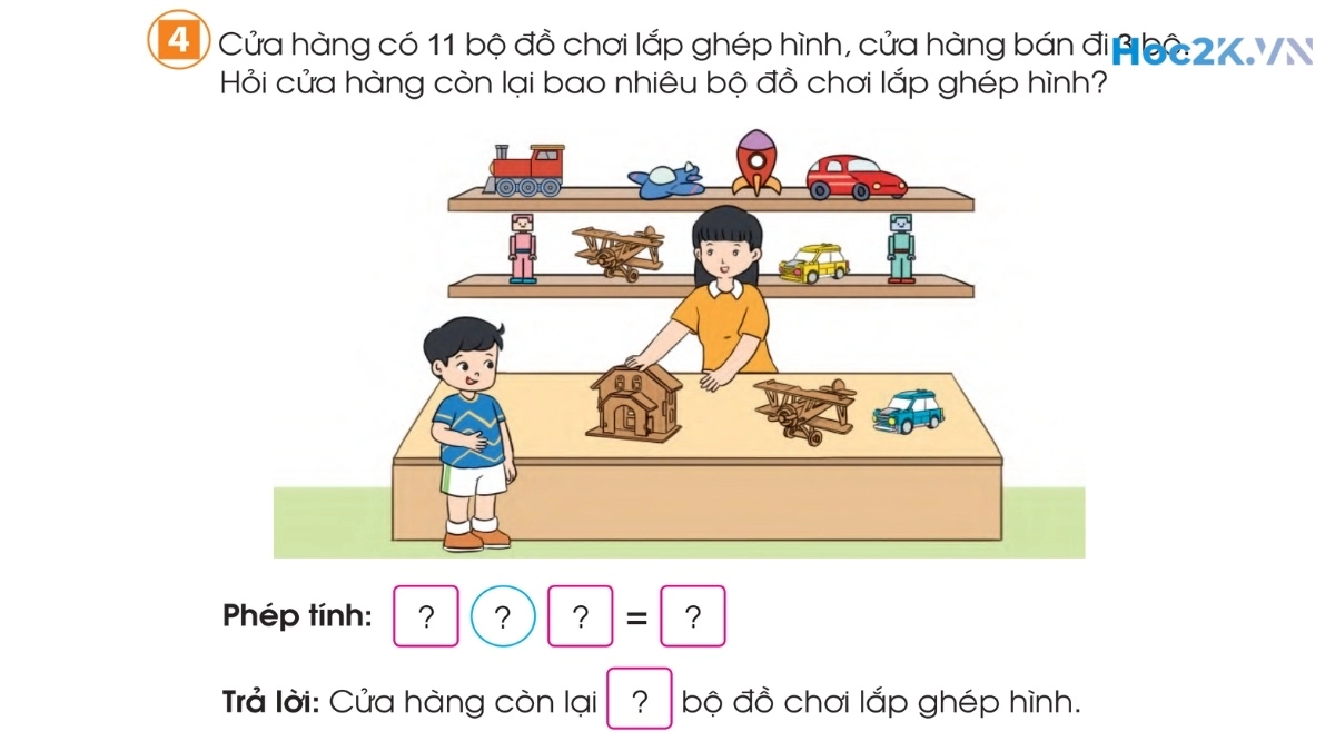 Phép trừ (có nhớ) trong phạm vi 20 (tiếp theo) - Hình 7 Phép trừ (có nhớ) trong phạm vi 20 (tiếp theo) - Hình 7