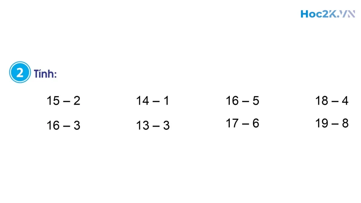 Phép trừ dạng 17-2 - Hình 3 Phép trừ dạng 17-2 - Hình 3