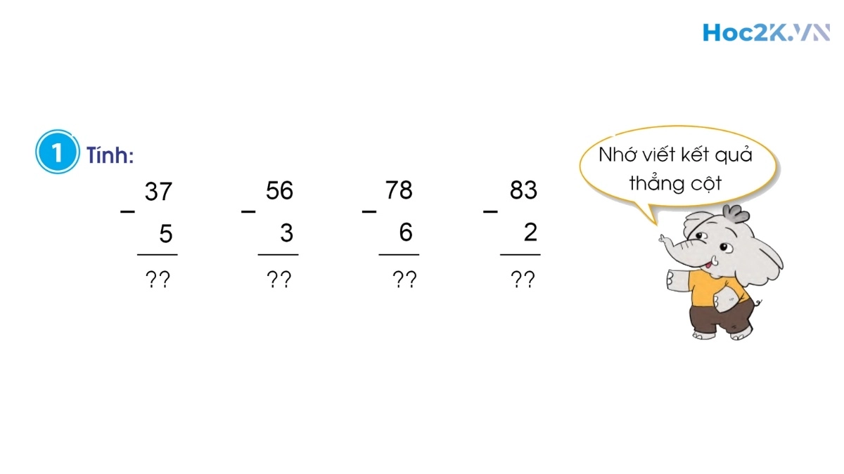 Phép trừ dạng 27-4, 63-40 - Hình 1 Phép trừ dạng 27-4, 63-40 - Hình 1