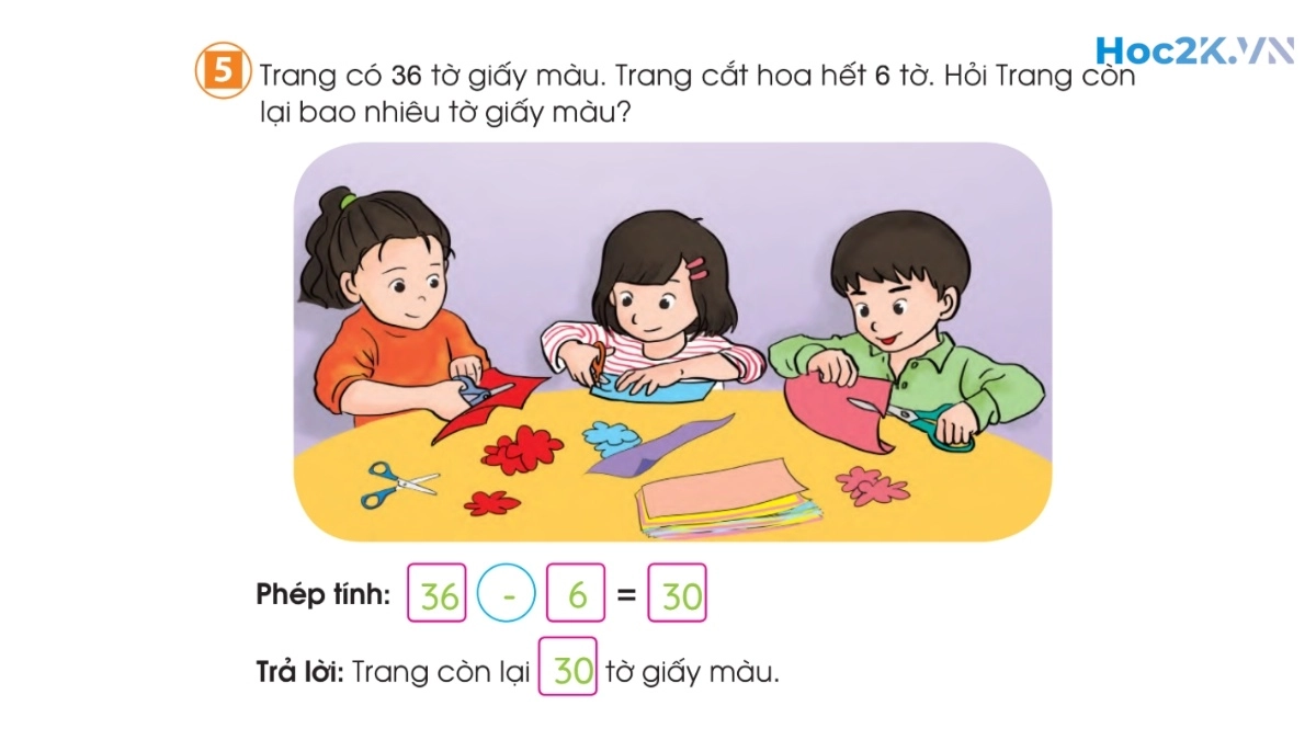 Phép trừ dạng 27-4, 63-40 - Hình 10 Phép trừ dạng 27-4, 63-40 - Hình 10