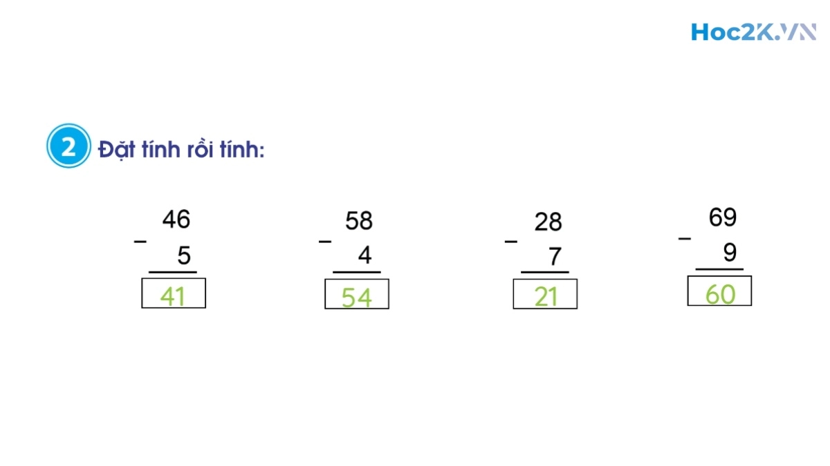 Phép trừ dạng 27-4, 63-40 - Hình 4 Phép trừ dạng 27-4, 63-40 - Hình 4
