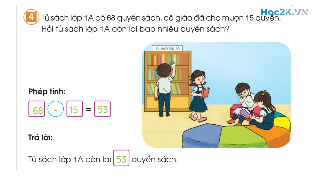 Phép trừ dạng 39-15 - Hình 8 Phép trừ dạng 39-15 - Hình 8