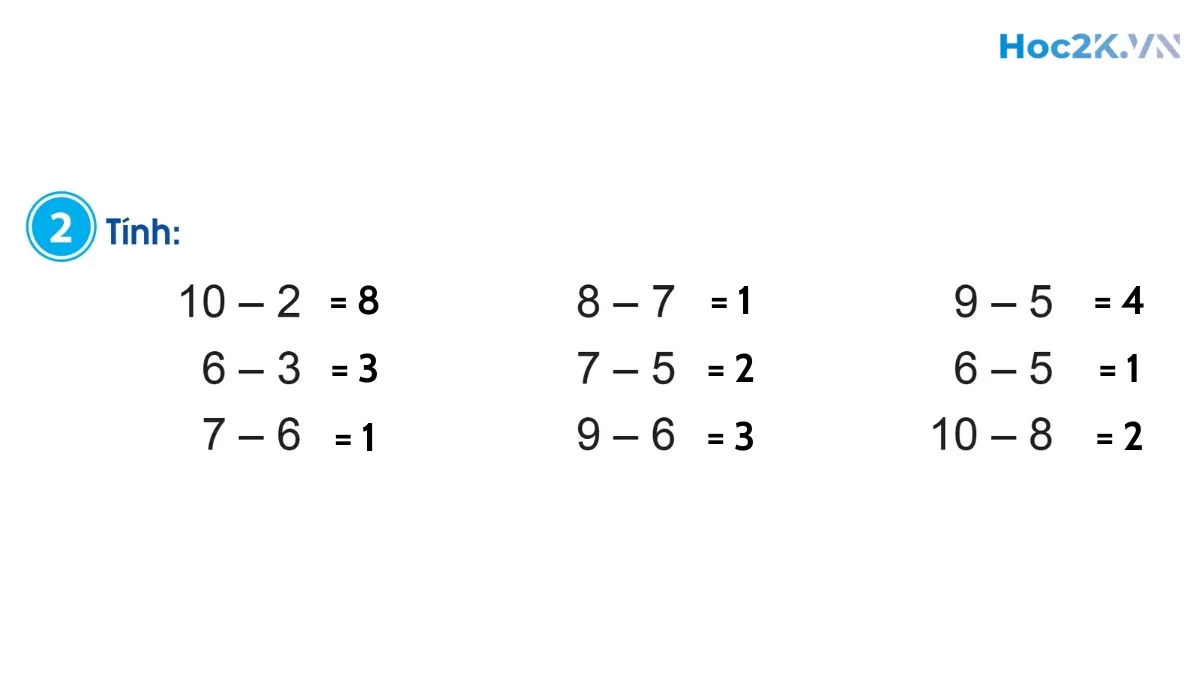 Phép trừ trong phạm vi 10 - Hình 4