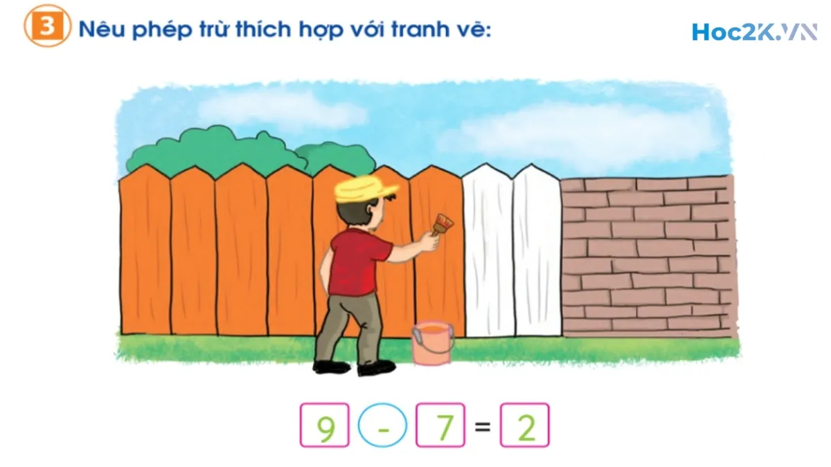 Phép trừ trong phạm vi 10 - Hình 6
