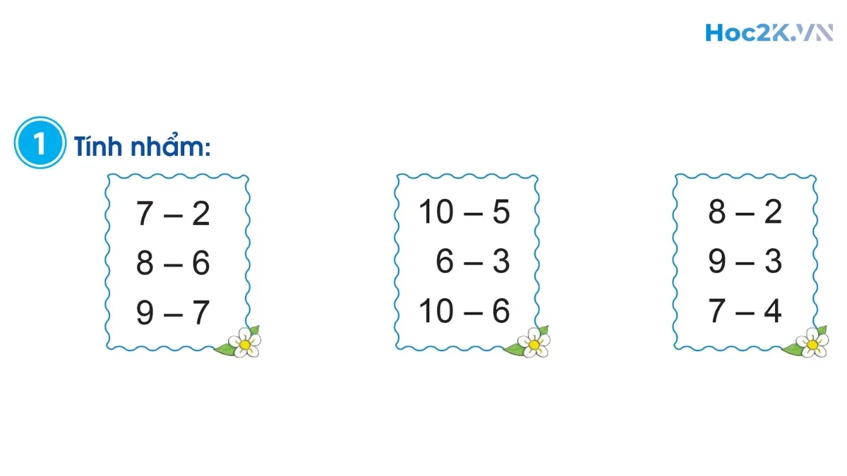 Phép trừ trong phạm vi 10 (tiếp theo) - Hình 1