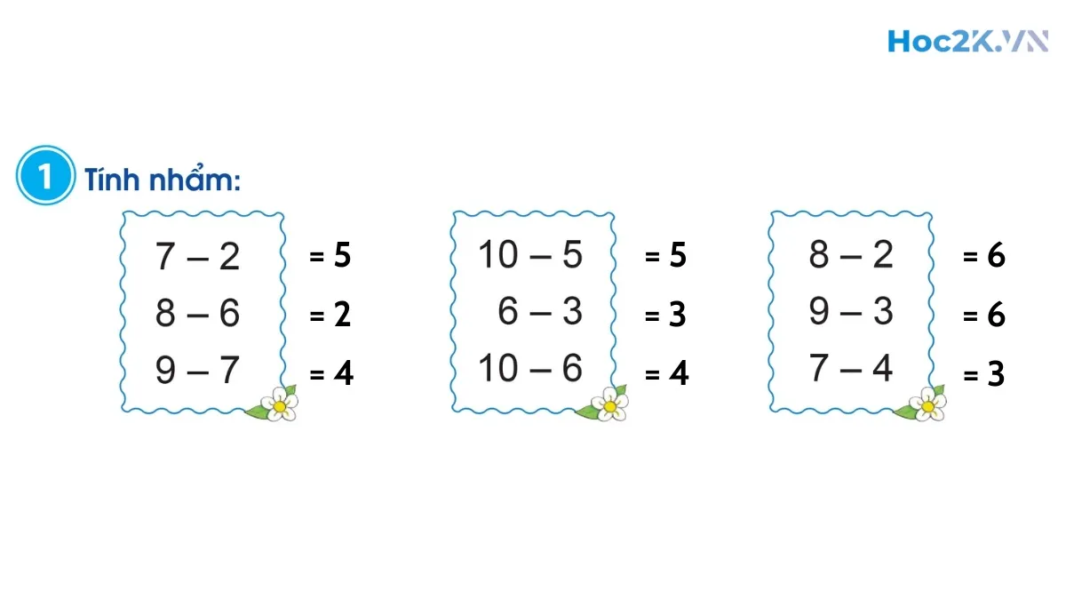 Phép trừ trong phạm vi 10 (tiếp theo) - Hình 2