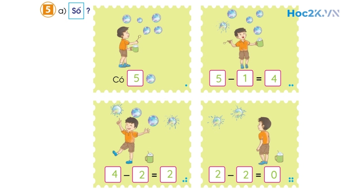 Phép trừ trong phạm vi 6 (tiếp theo) - Hình 10